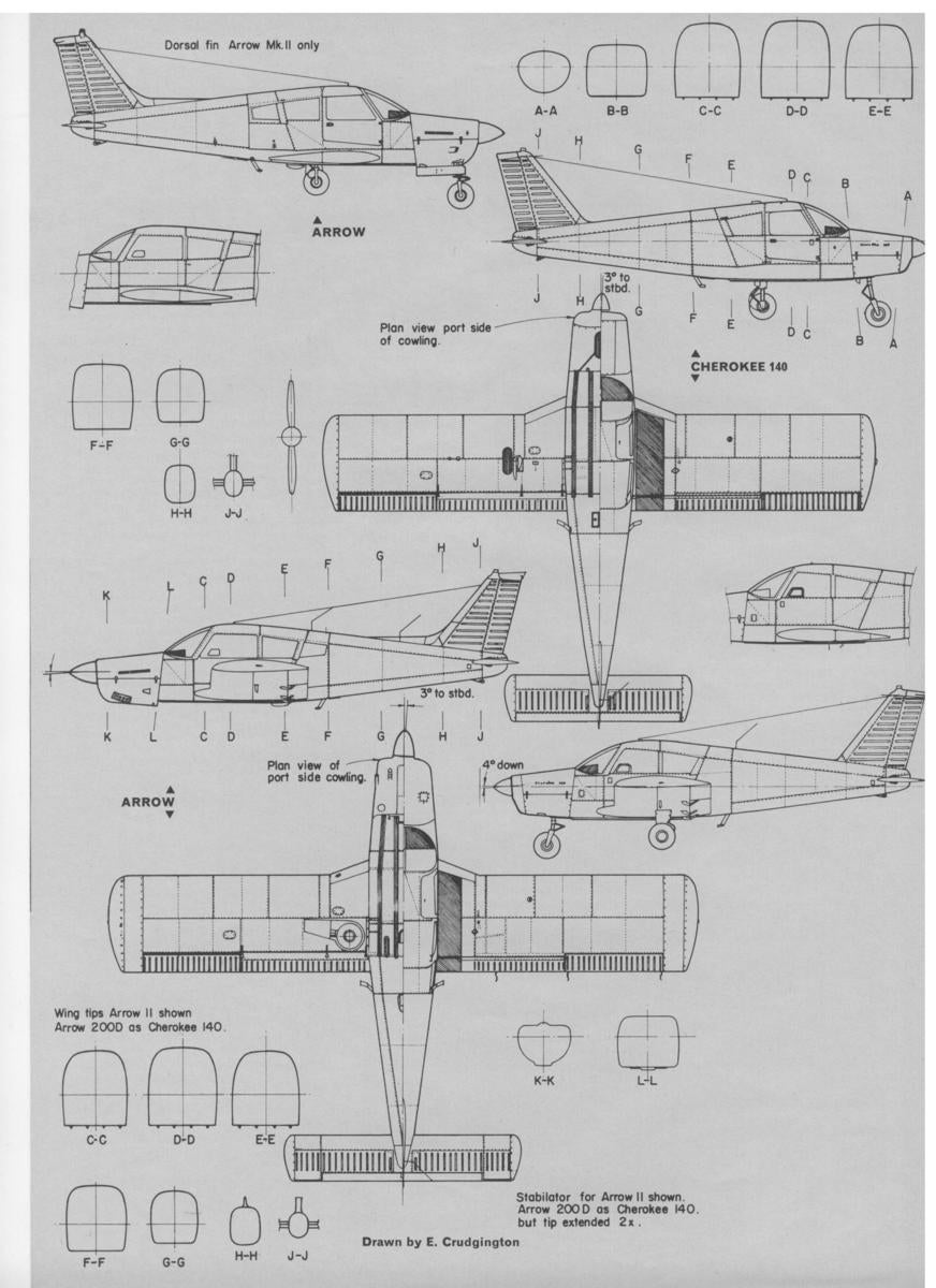 Piper Cherokee v Warrior; Differences? Modern 1969 and onwards